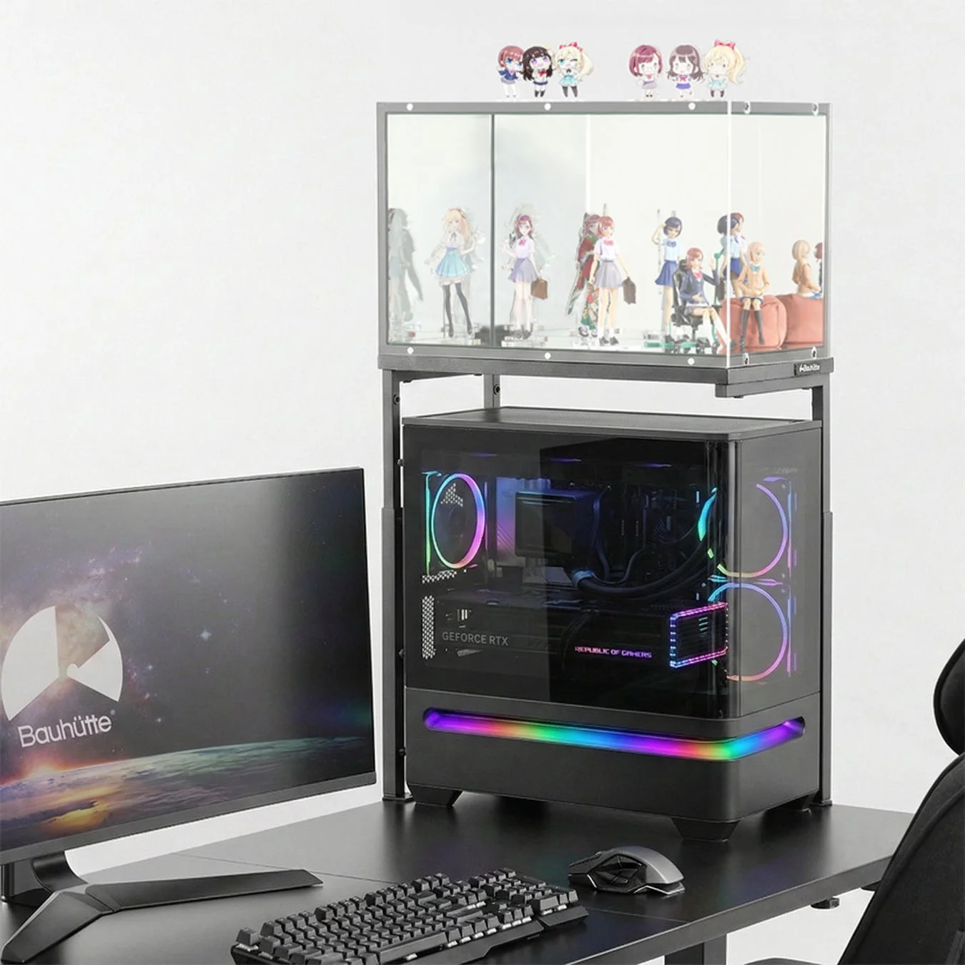 フィギュアケースと連結