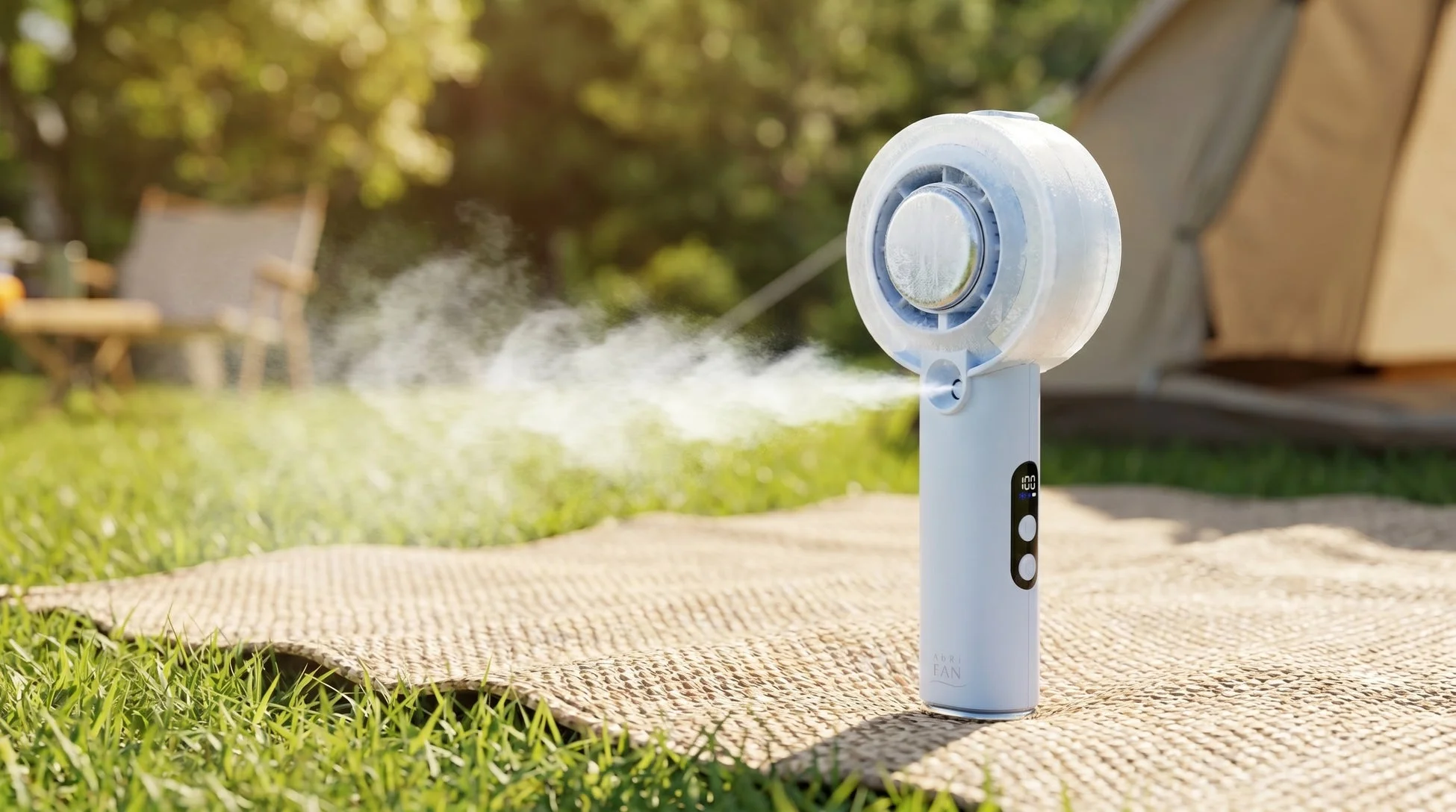 abbiFan、冷却・ミスト・強風の3WAYハンディファン『ICEMIST』をMakuakeで先行販売開始