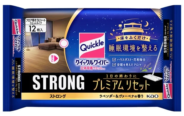 クイックルワイパー 立体吸着ウエットシート ストロング プレミアムリセット パッケージ