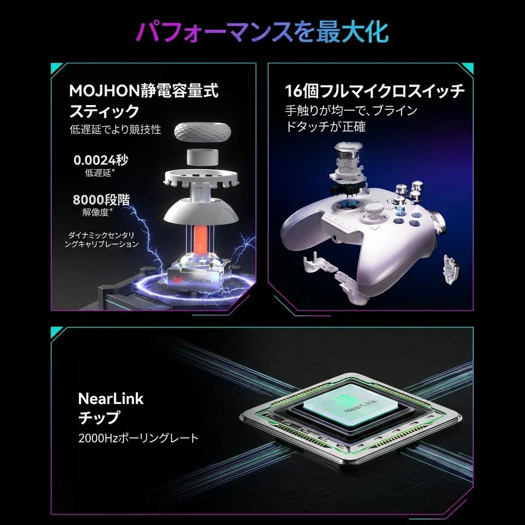MOJHON静電容量式スティックの性能