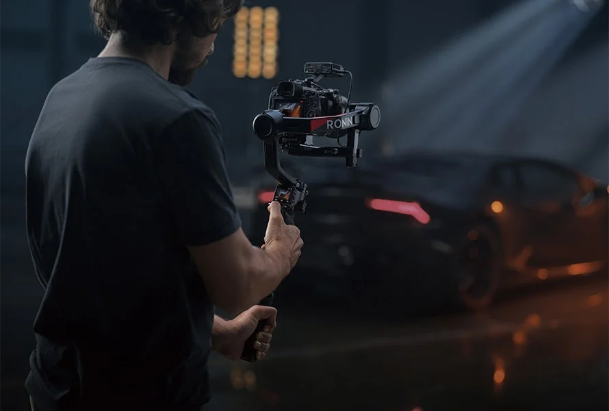 DJI RS 4 Proで撮影する様子