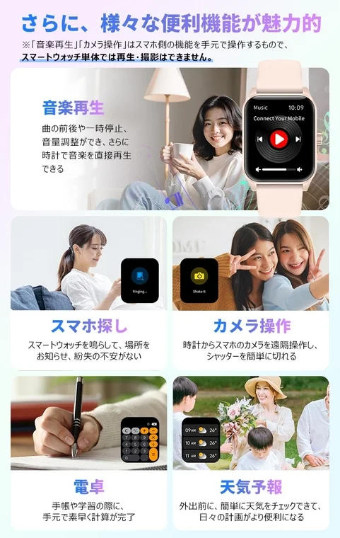 スマートウォッチの便利機能の紹介