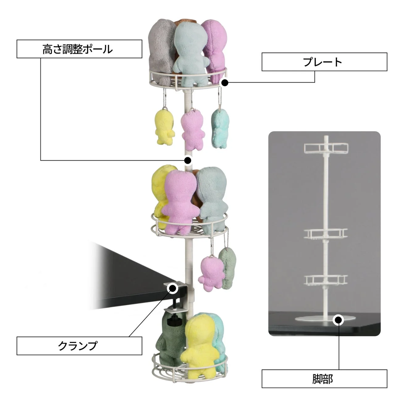 ぬいタワーの構成部品