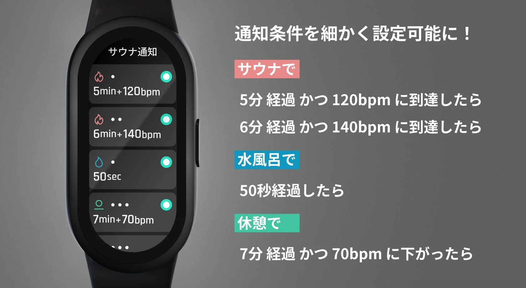 通知条件を細かく設定可能に！