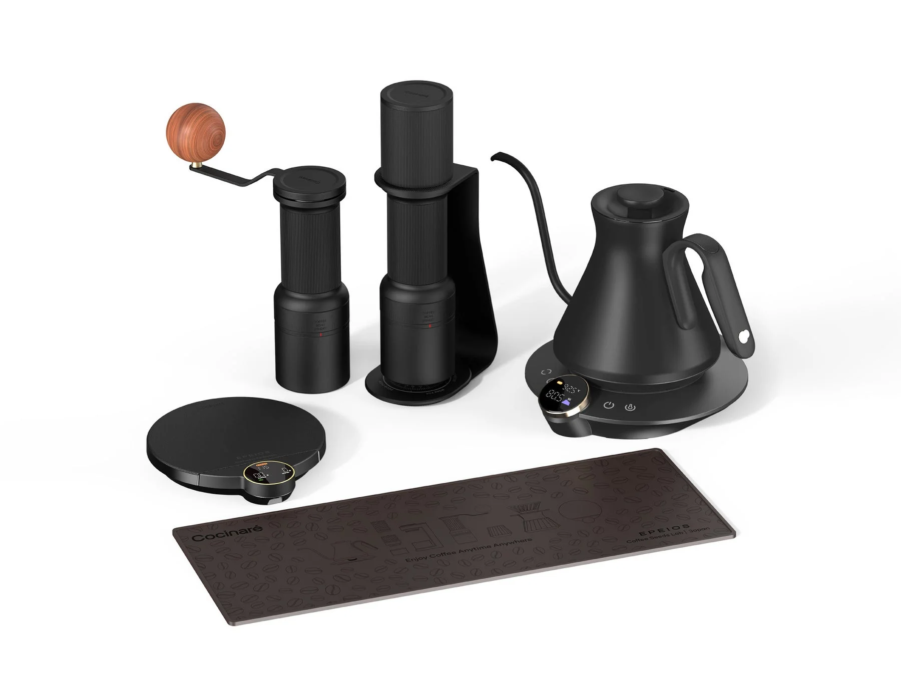 ブラックカラーのCoffee Brew Kit