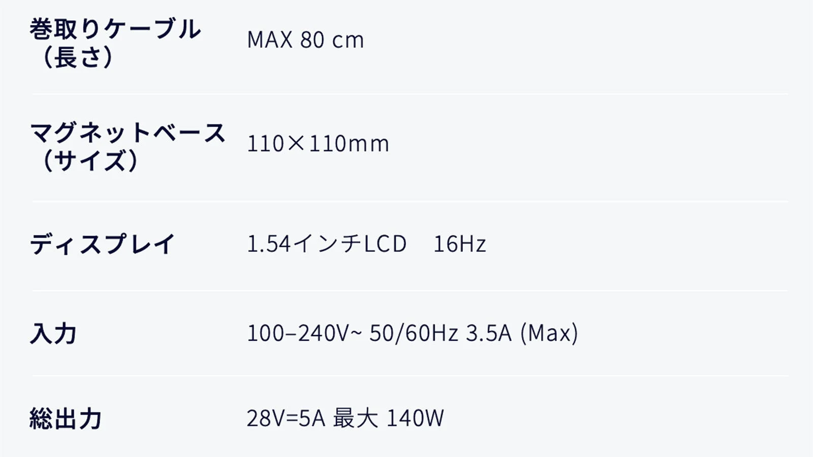 製品仕様3