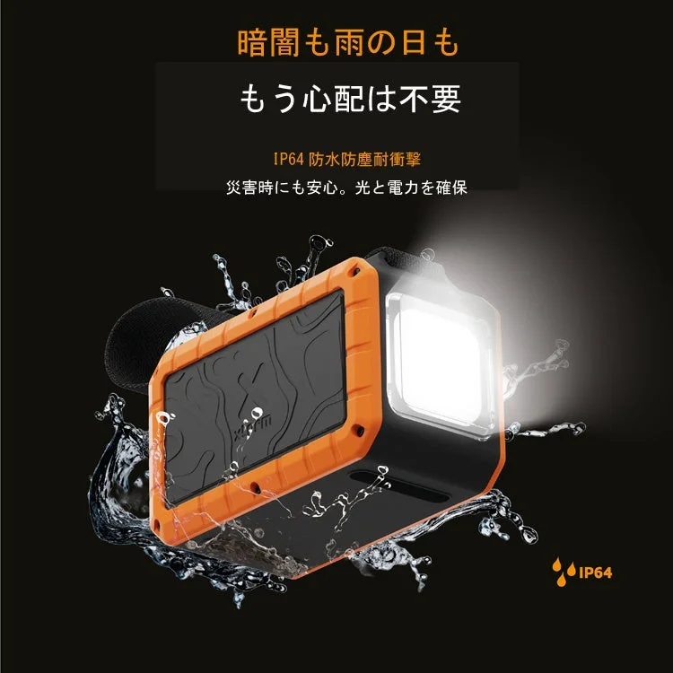 暗闇も雨の日ももう心配は不要IP64 防水防塵耐衝撃災害時にも安心。光と電力を確保x:formIP64