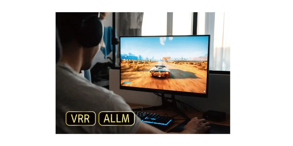 VRR ALLMでレーシングゲーム