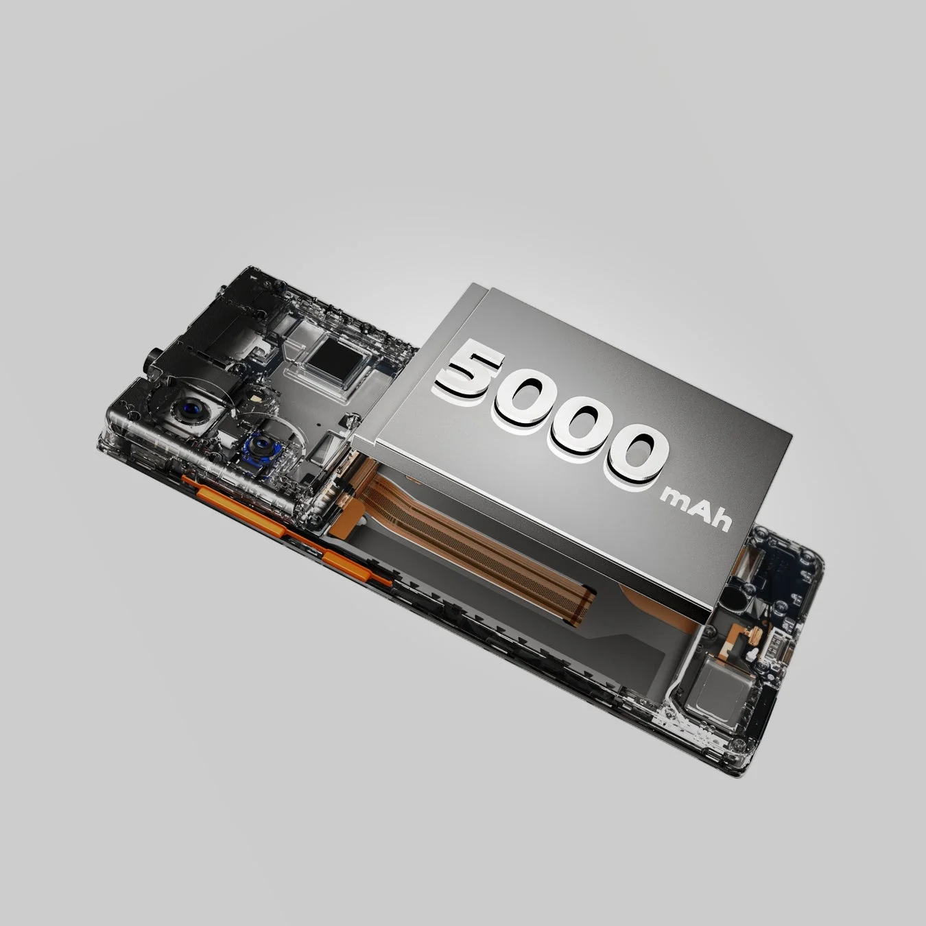 5000mAhバッテリー
