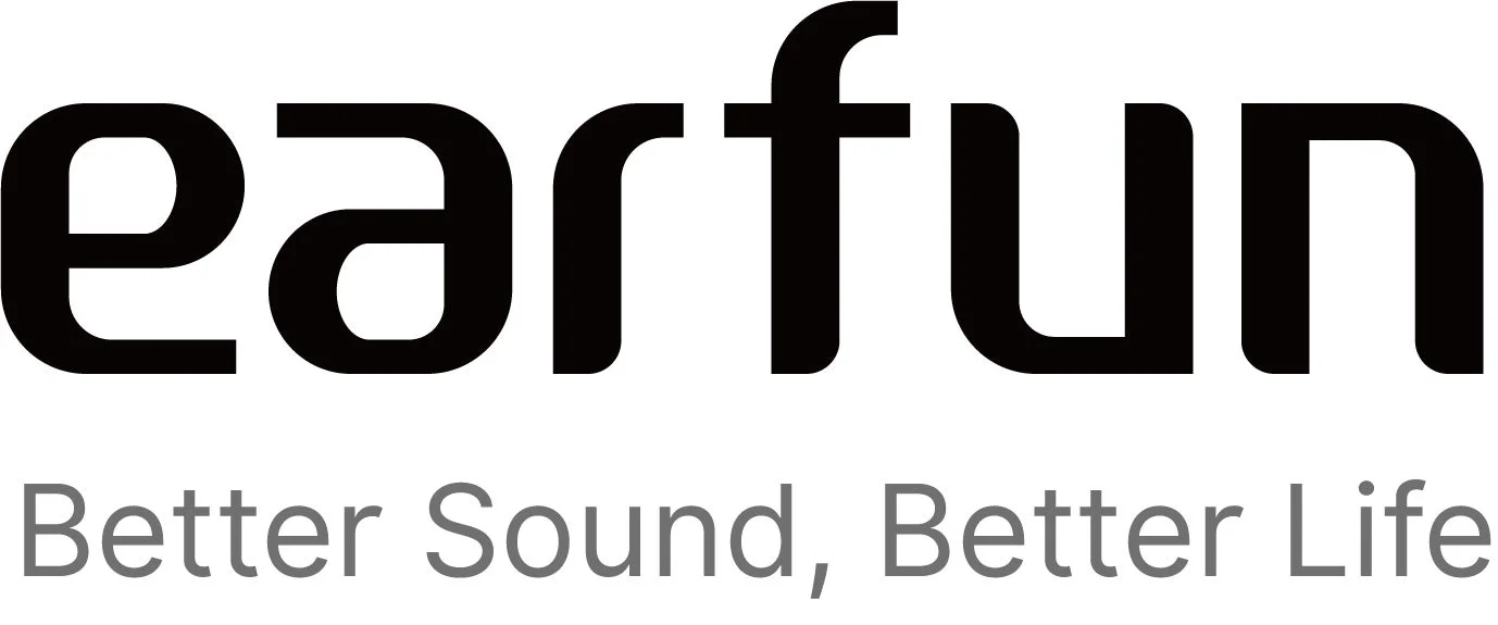EarFunのロゴとスローガン