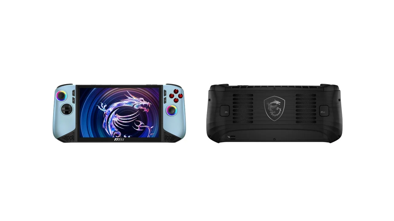 MSI Claw 8 AI+ A2VM Glacier Blue Edition 本体