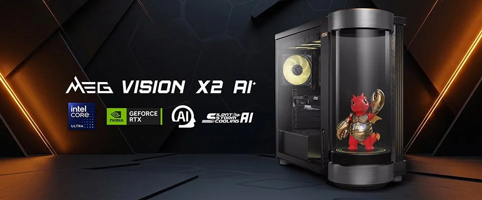MSI、エージェンティックAIコンパニオン搭載の世界初ゲーミングデスクトップ「MEG Vision X2 AI⁺」を発表