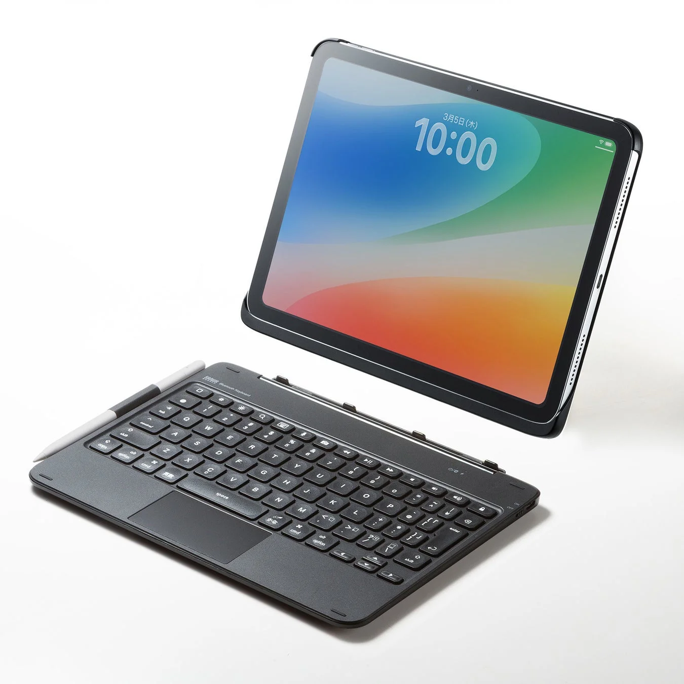 キーボードを取り外してiPadケースとして使用することもできます。