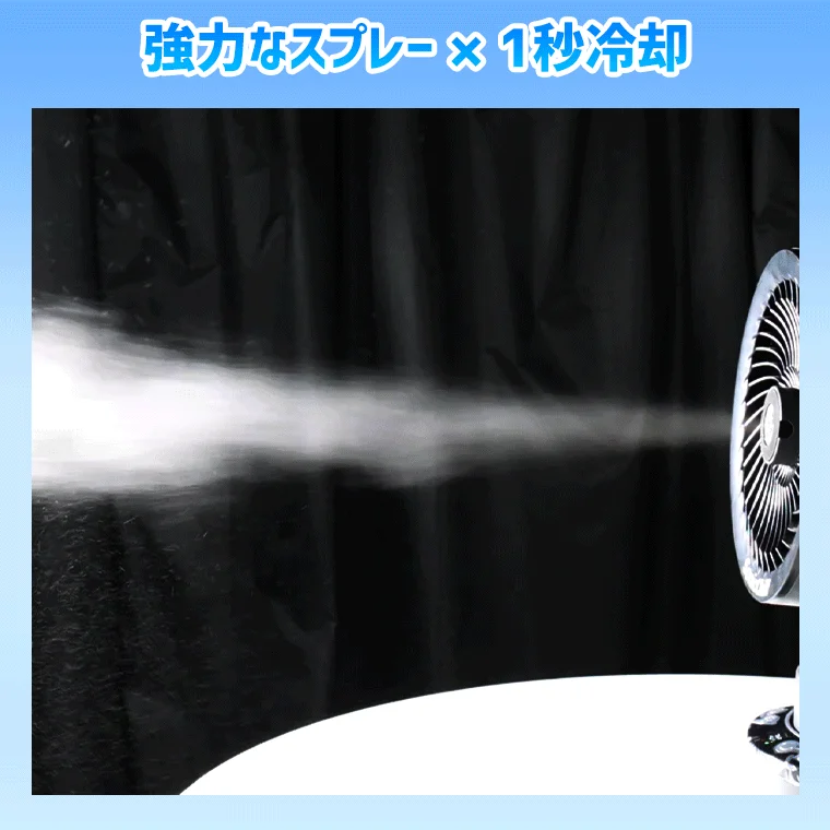 ミストとパワフル送風
