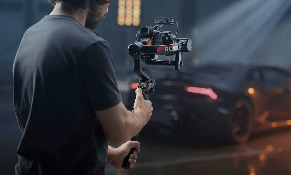 DJI RS 4 Proを使用した撮影風景