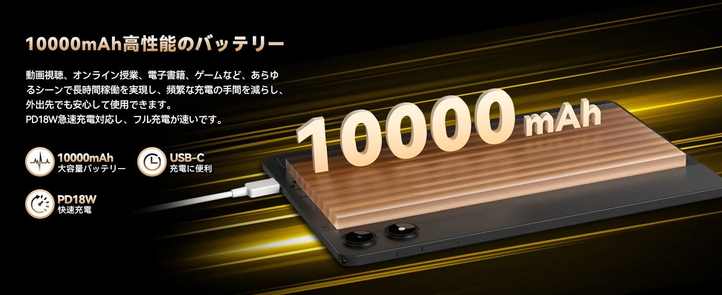 10000mAhバッテリー