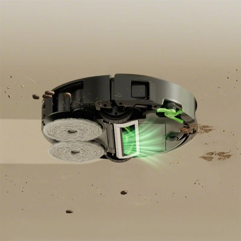 床を清掃するロボット掃除機