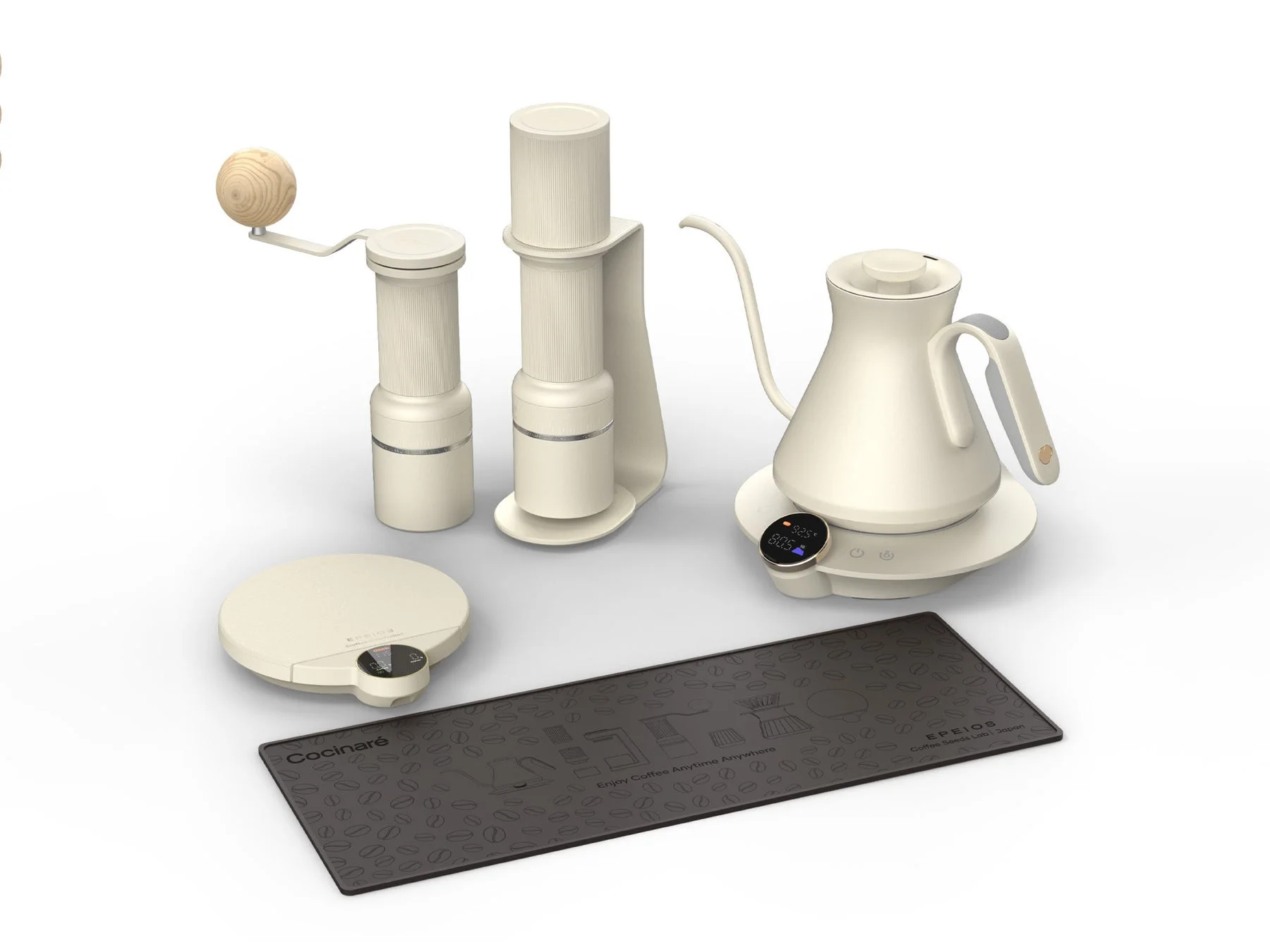 ホワイトカラーのCoffee Brew Kit