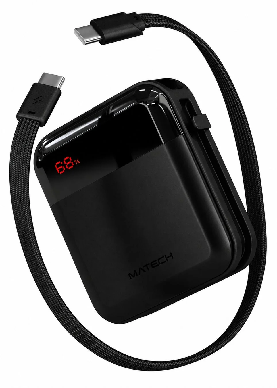 MATECHから新登場！手のひらサイズで35W高出力、ケーブル一体型モバイルバッテリー「PowerMini 10000」が発売