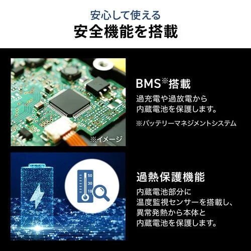 安心して使える安全機能を搭載