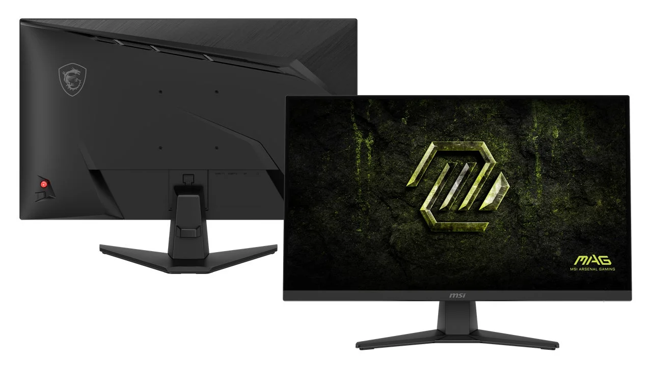 MSI MAG 272F X24 モニター前面と背面