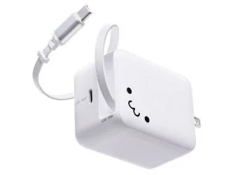 「すみっこしろちゃん」デザインの充電器