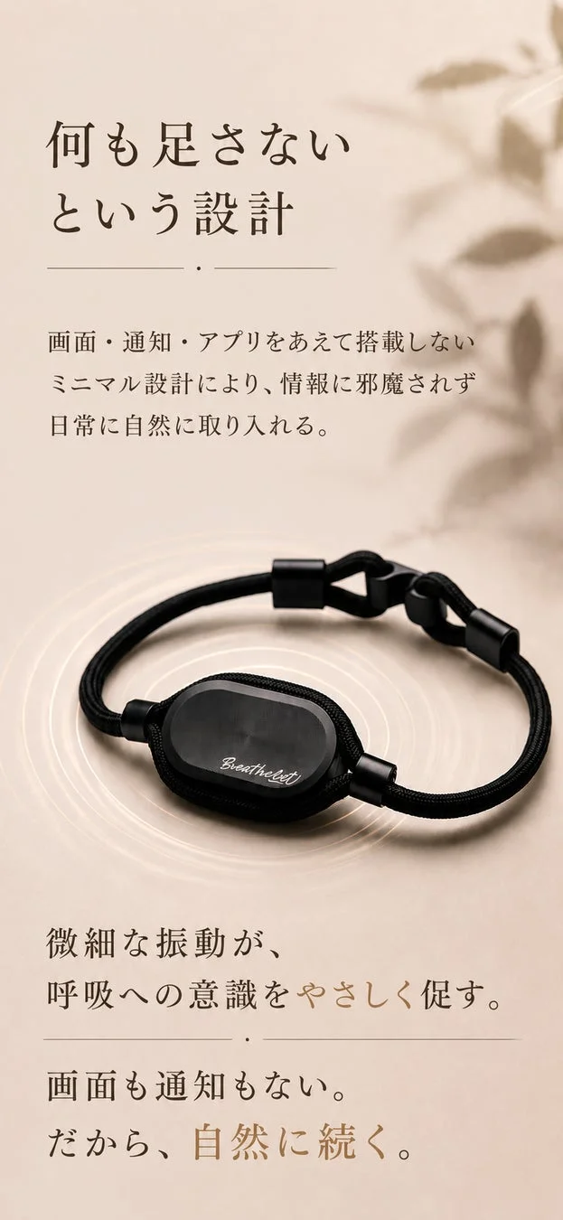 Breatheletのミニマルな設計
