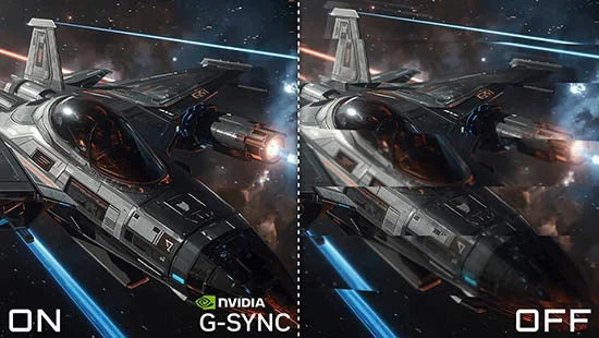 G-SYNCオンオフ比較