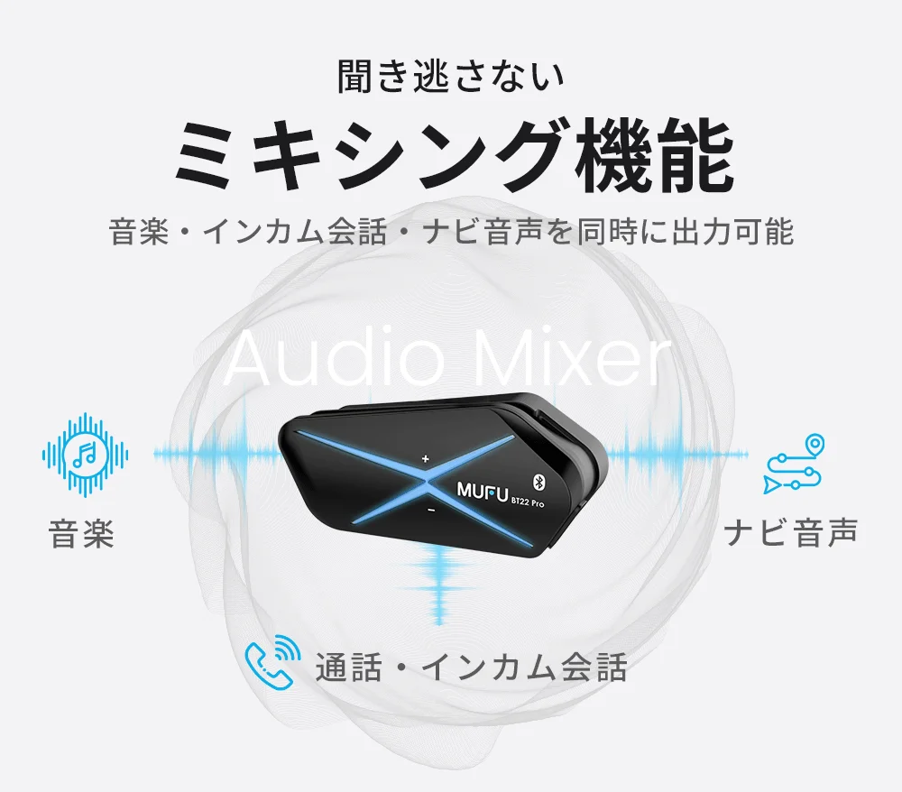 通話、音楽、ナビ同時出力（ミキシング機能）