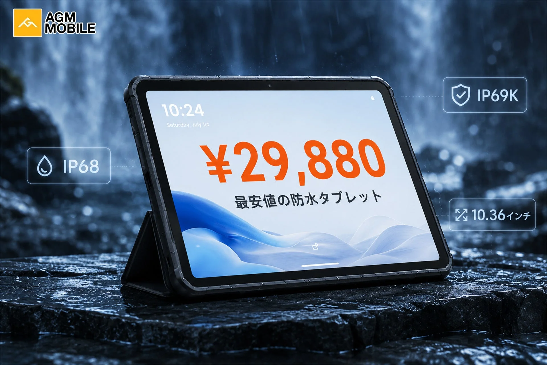 3万円を切る！IP68/IP69K防水＆MIL-STD-810H耐衝撃タブレット「AGM PAD P1 Lite」が29,880円（税込）で緊急発売