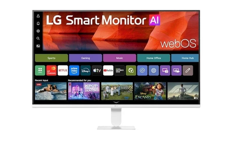 LG Smart Monitor新モデル「32U501SB-W」が7月上旬発売、31.5インチフルHD・120Hz対応で仕事もエンタメも快適に