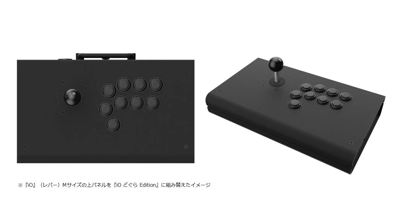 異なるボタン配置のアケコンパネル比較