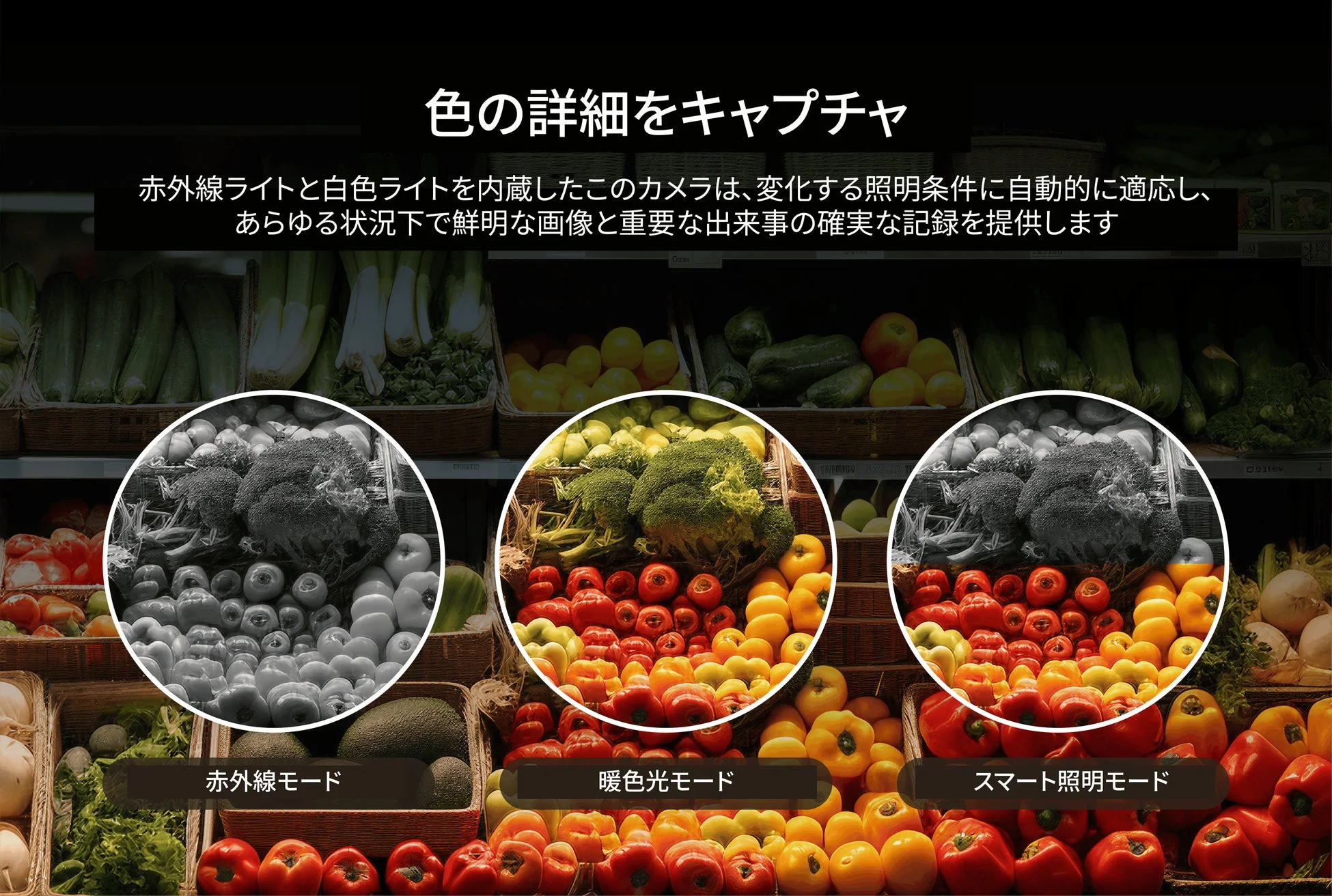 色の詳細をキャプチャ