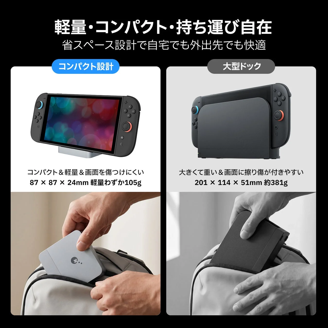 コンパクト・軽量