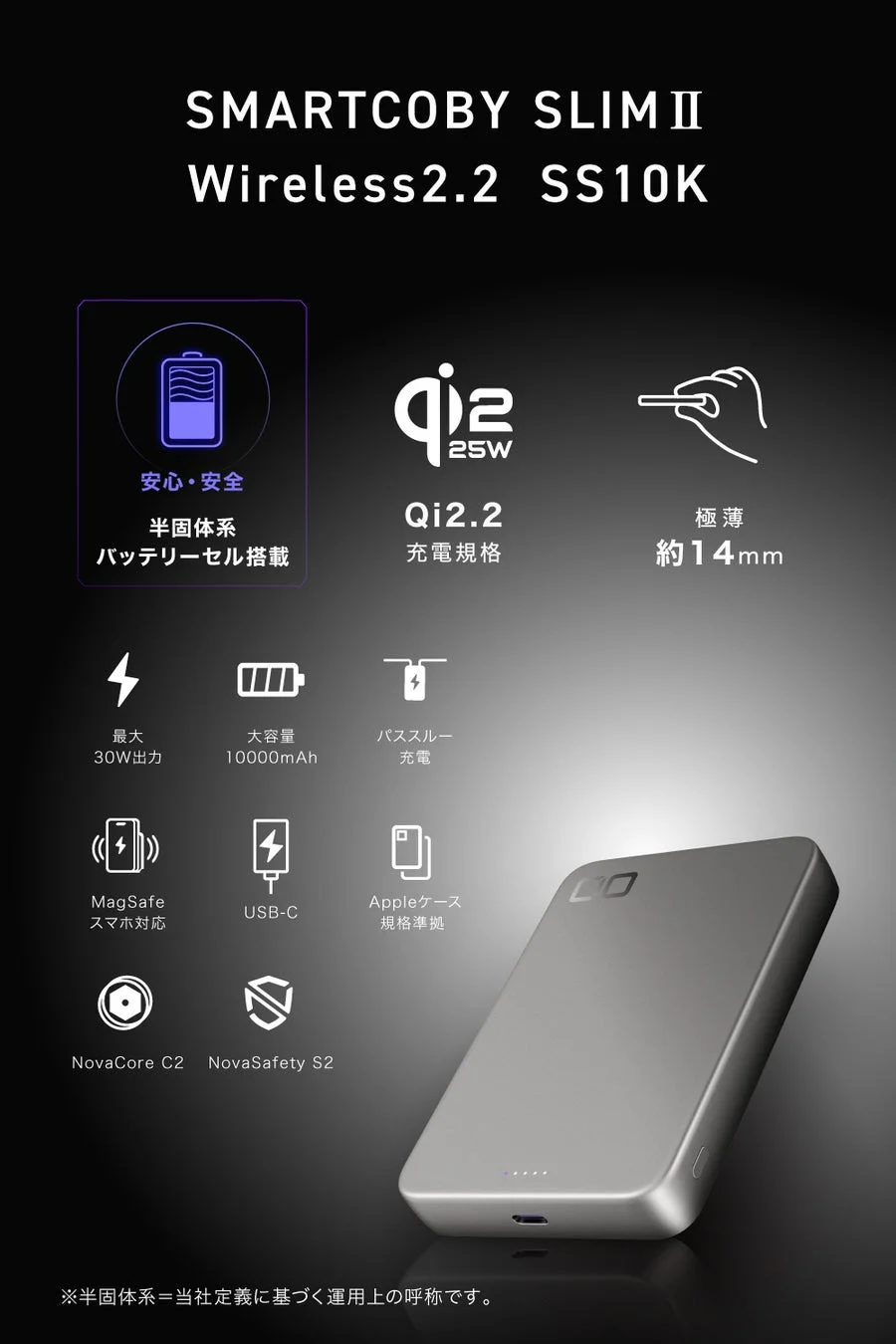 SMARTCOBY SLIM II Wireless2.2 SS10Kの特長