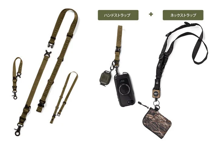 ROOT CO. ストラップの3WAY使用例