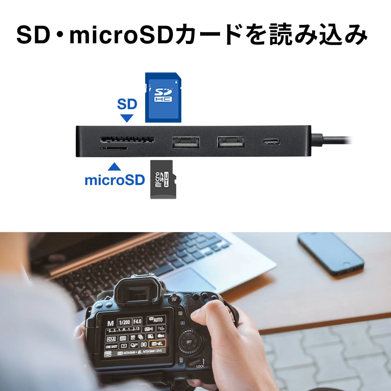 SD・microSDカードの読み込み