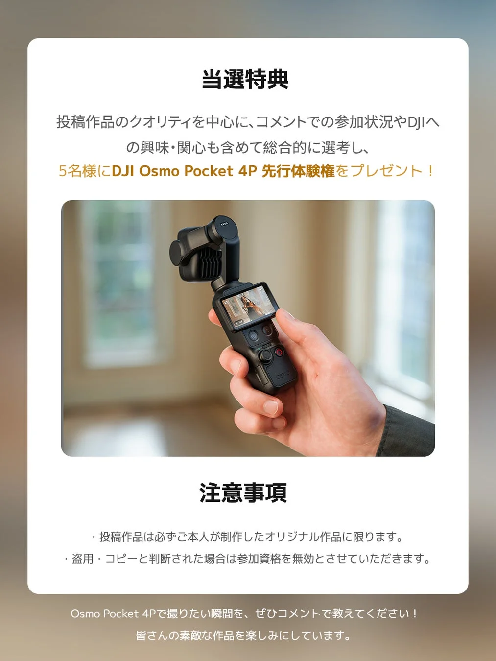 当選特典と応募方法