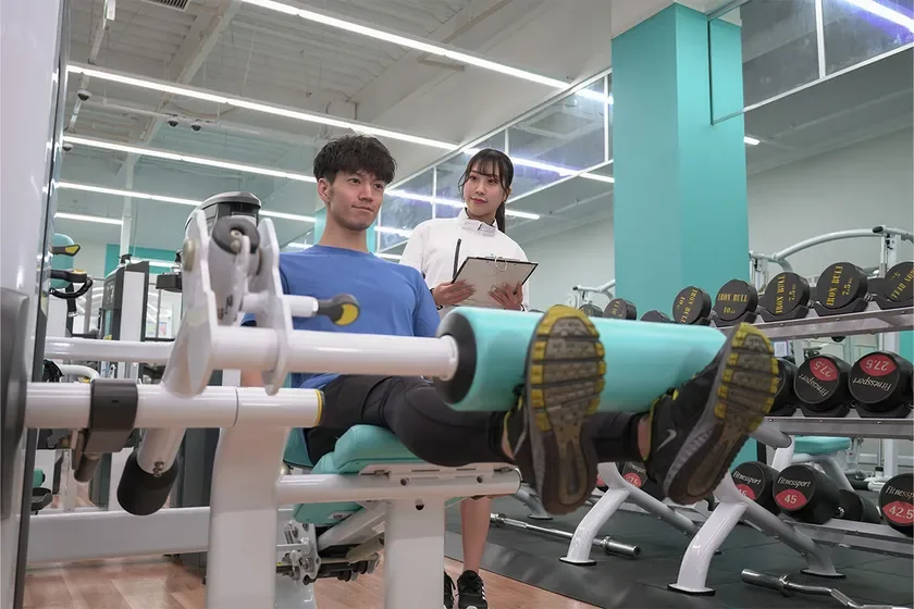 無料パーソナルトレーニングの様子