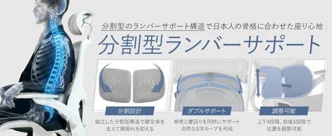 分割型ランバーサポート