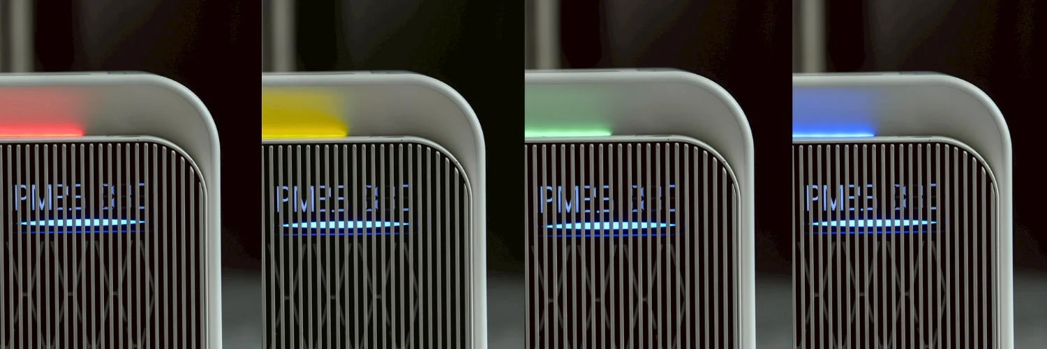 空気清浄機のLEDライト表示