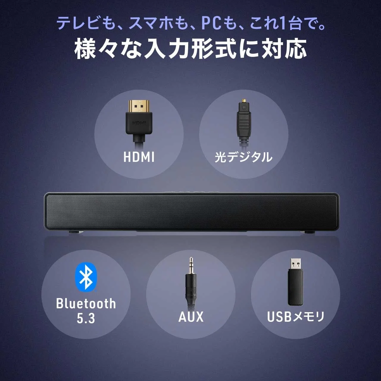 多様な入力形式