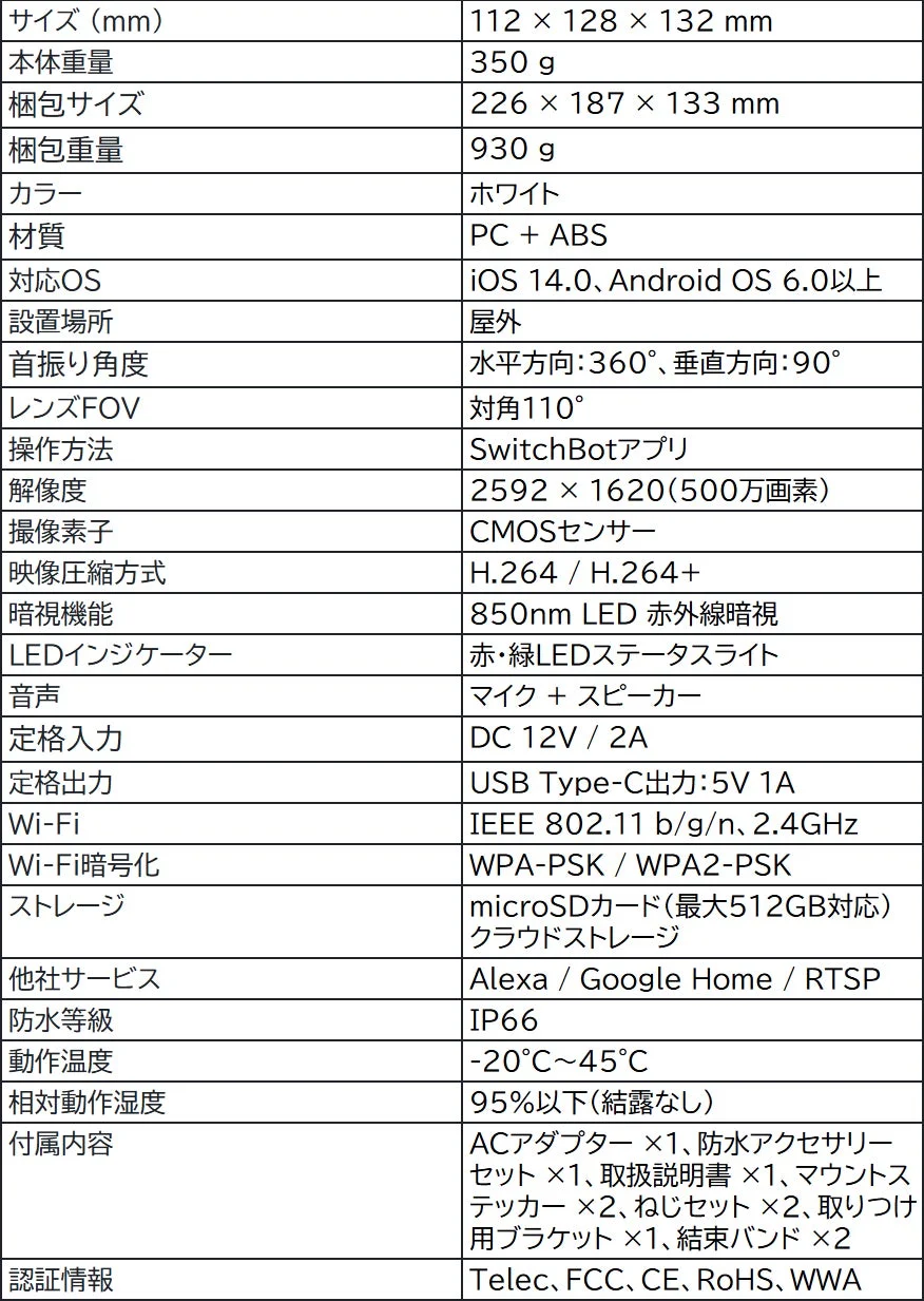 製品仕様