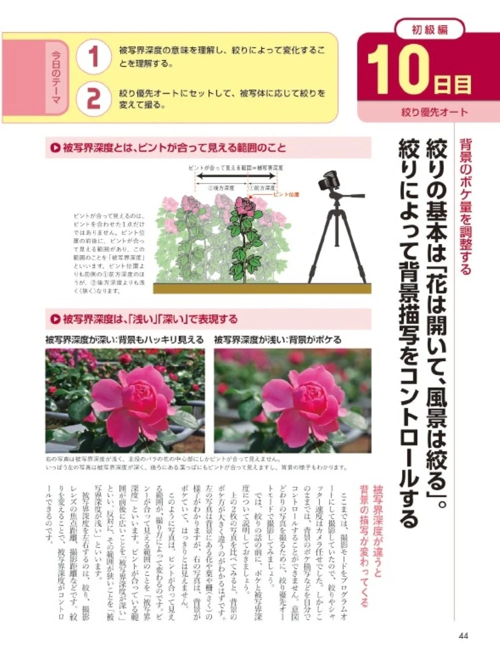 絞り優先オートと被写界深度