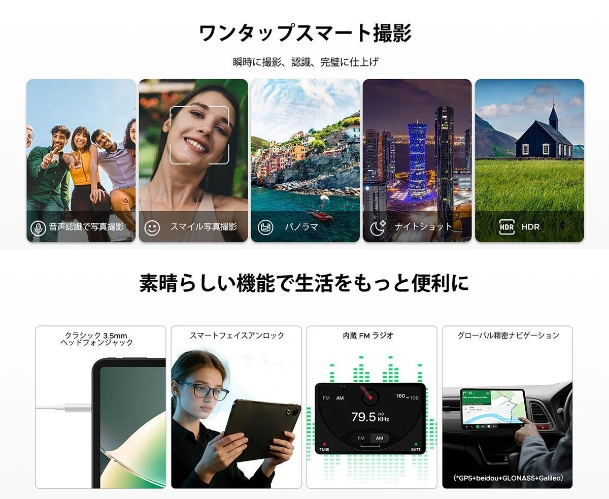 カメラ・GPS・その他機能