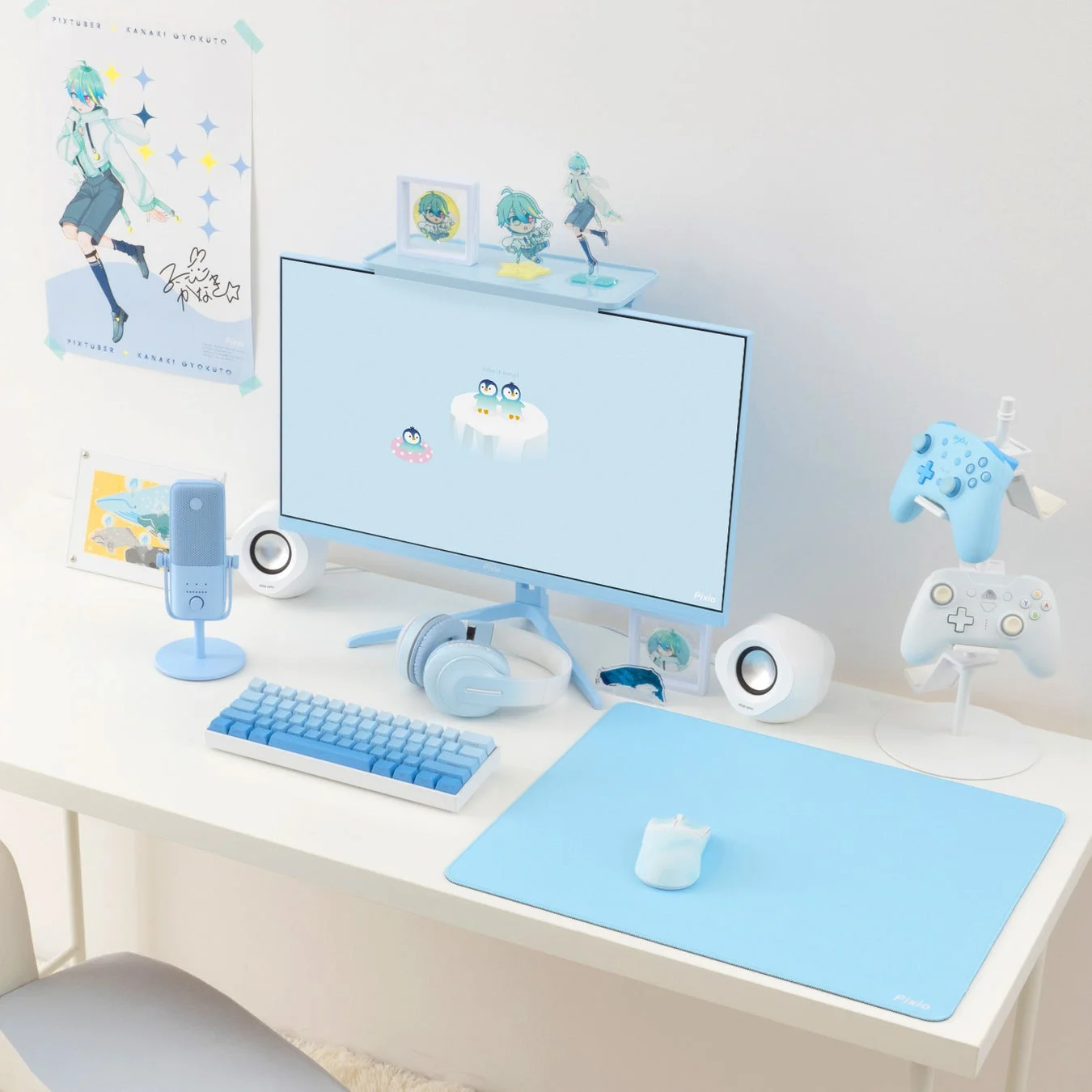 ゲーミングデスクでの使用例
