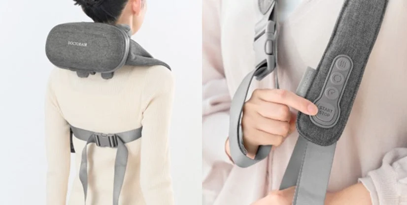 ハンズフリーで使用する女性