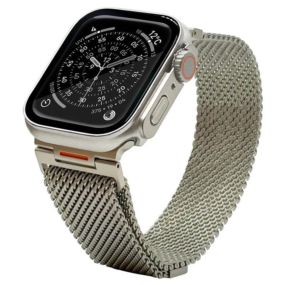 ゴールドメッシュバンドのApple Watch