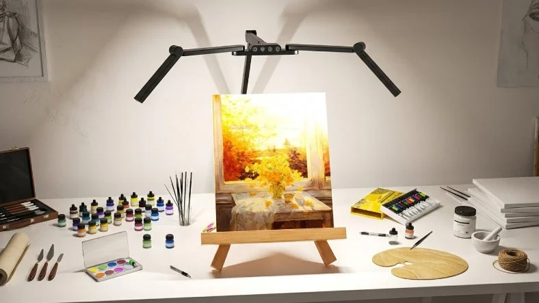 絵画制作風景