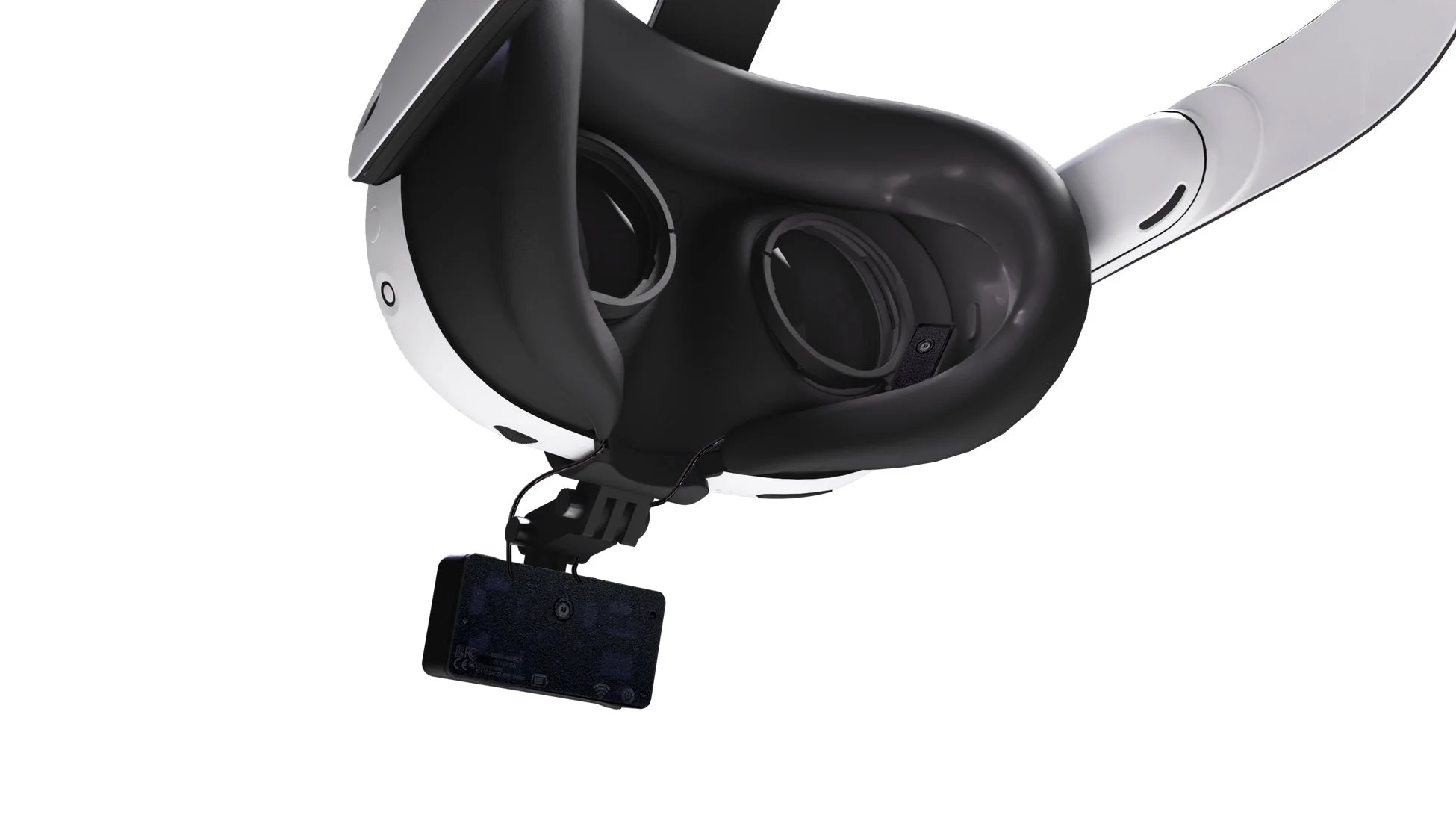 VRヘッドセットの内部と外部デバイス
